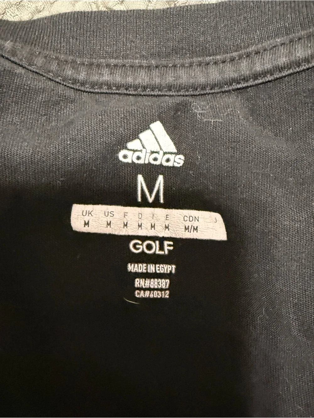 adidas Black Crew Neck Logo T-Shirt